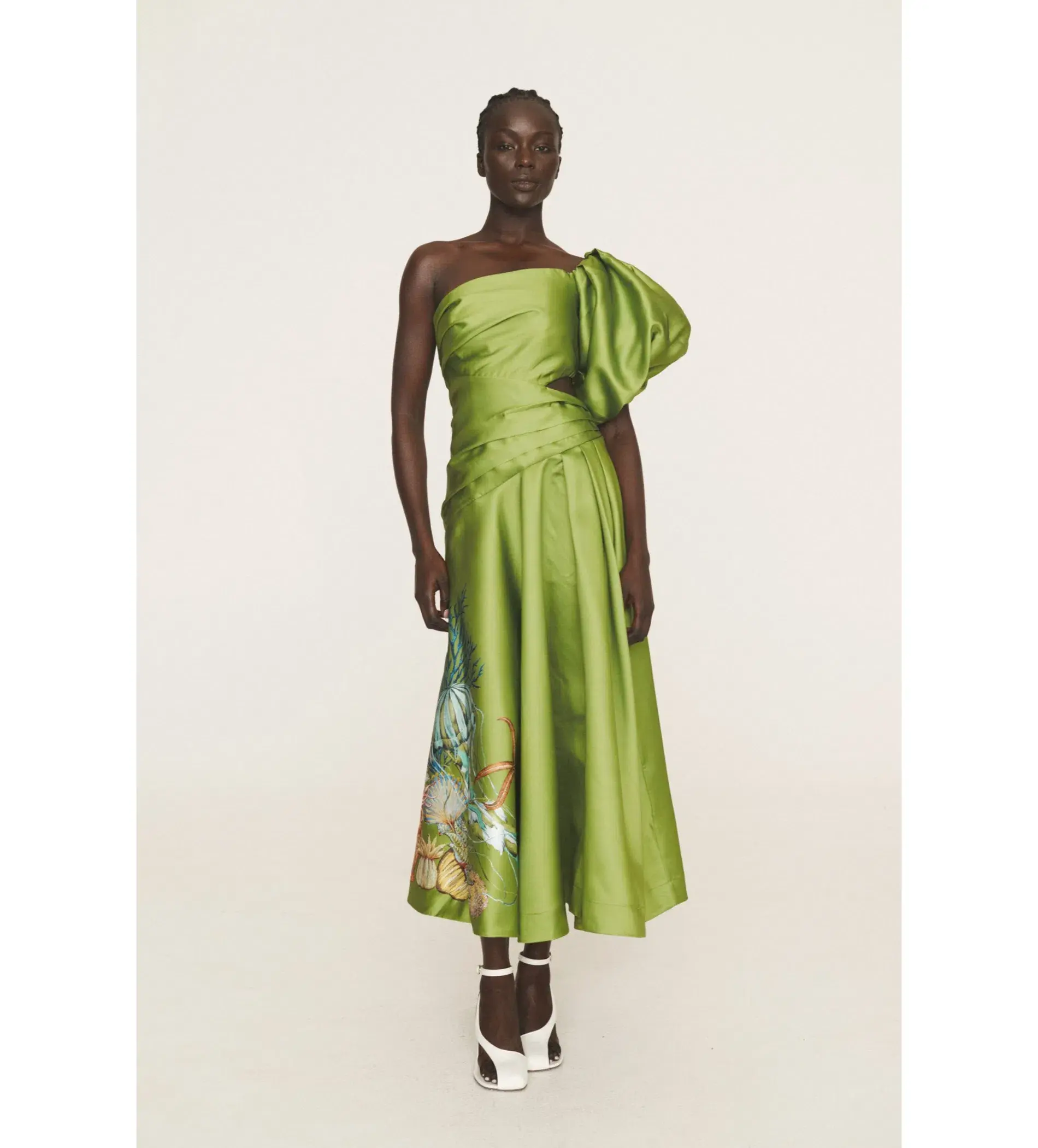 Alémais Sam Pauletto Aquatica One-shoulder Dress Green Size 6 - Image 1