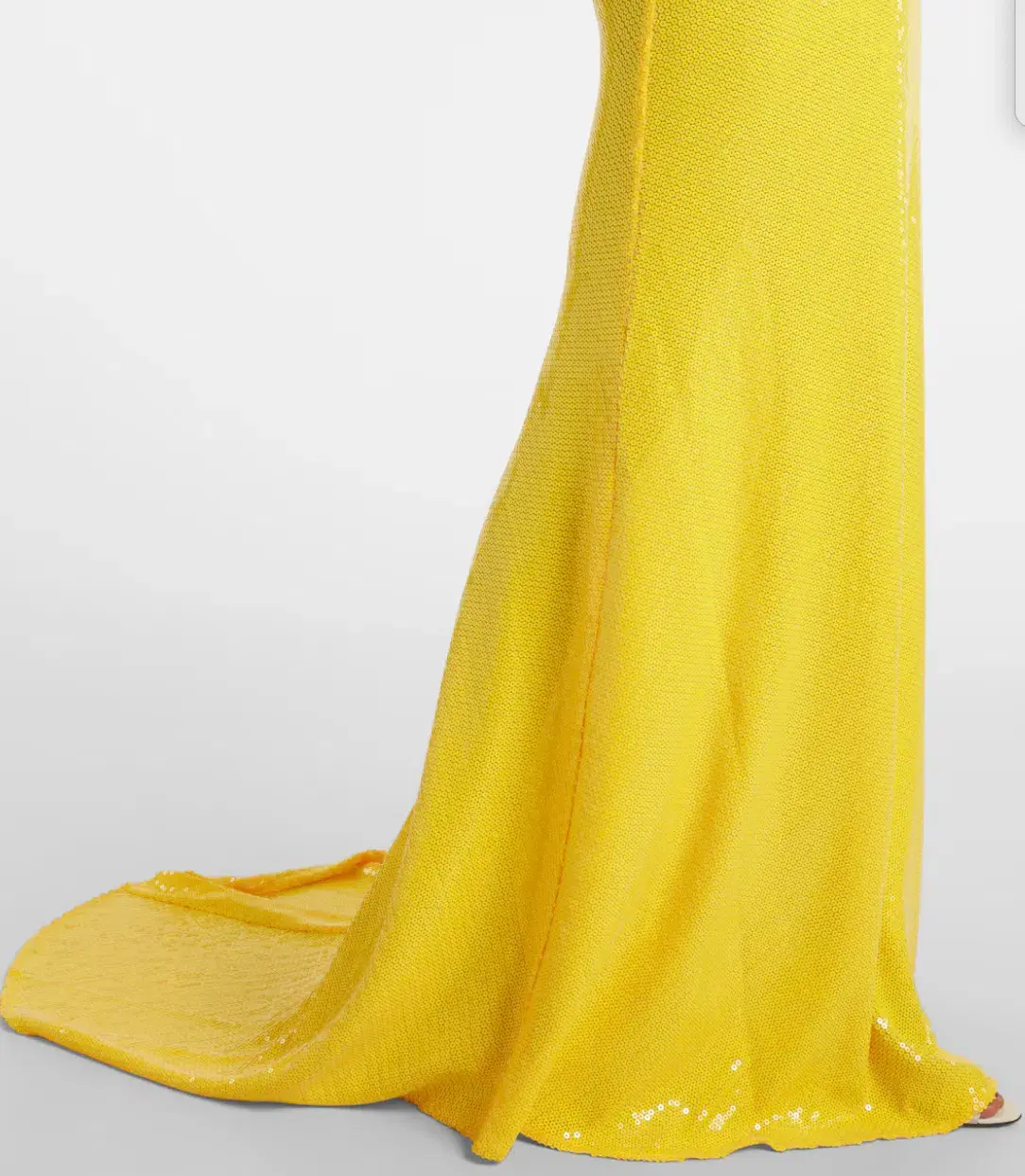 ALEX PERRY Strapless Sequined Corset Gown - Yellow  - Image 4