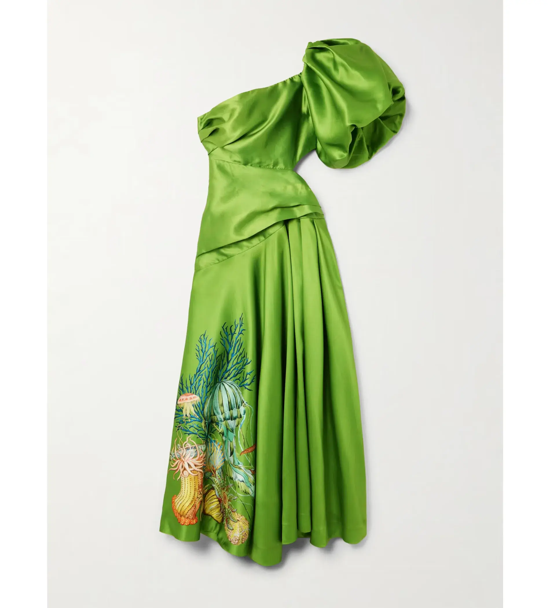 Alémais Sam Pauletto Aquatica One-shoulder Dress Green Size 8 - Image 2