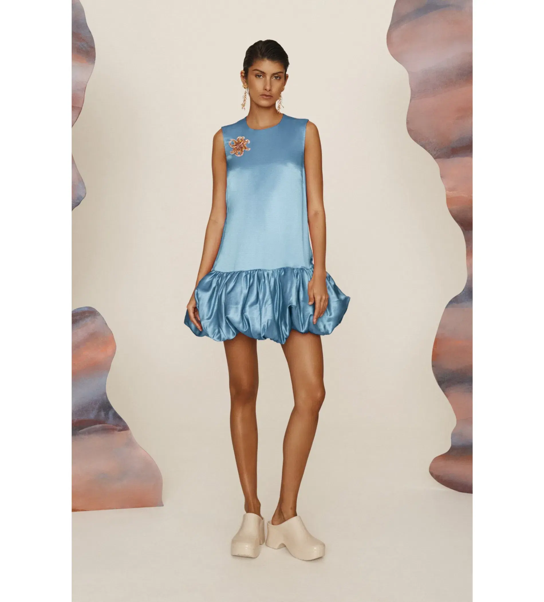 Alémais Caspian Mini Dress Blue Size 12 - Image 1