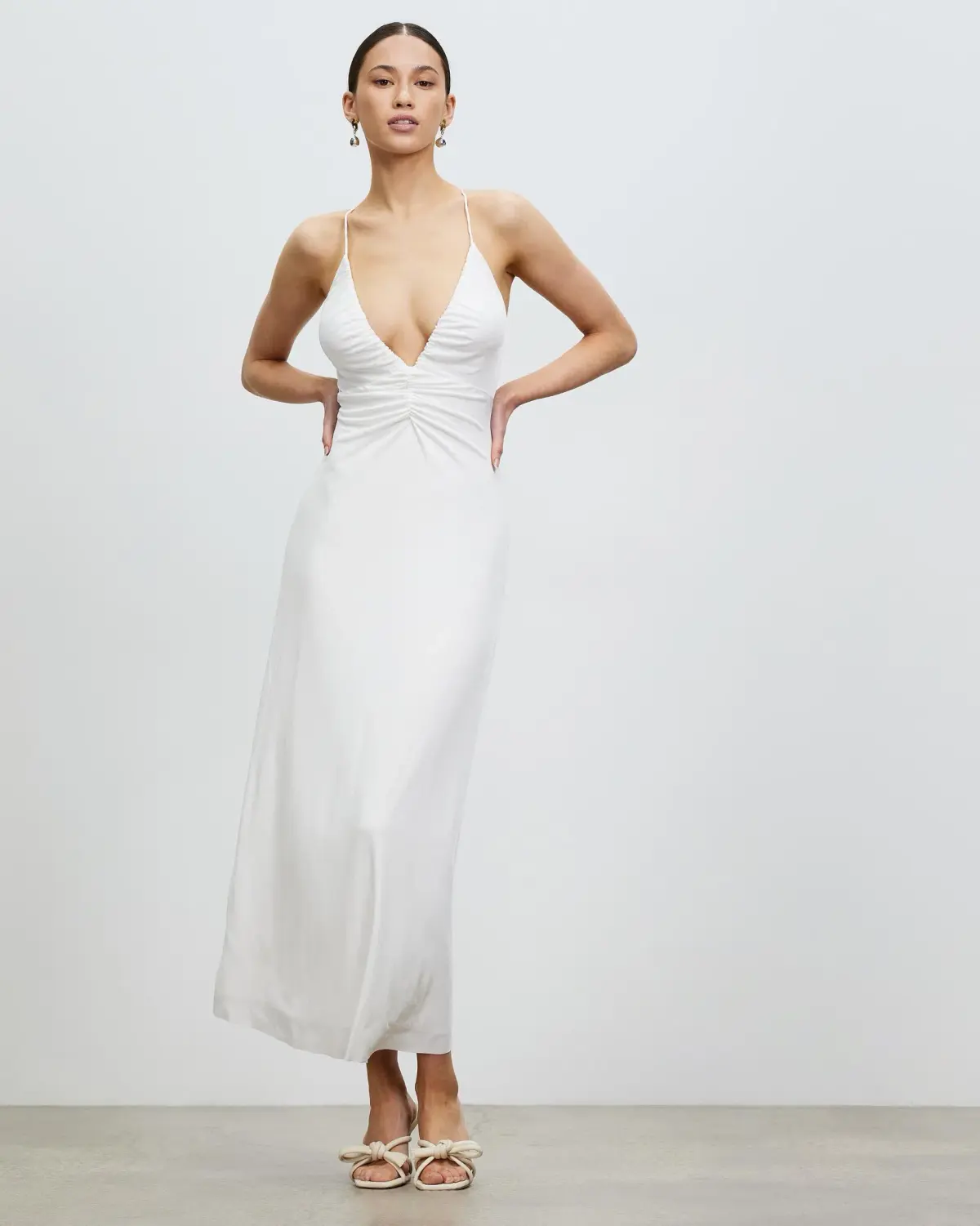 Lover The Label Nadia Maxi Dress White - Size AU 8 - Image 1