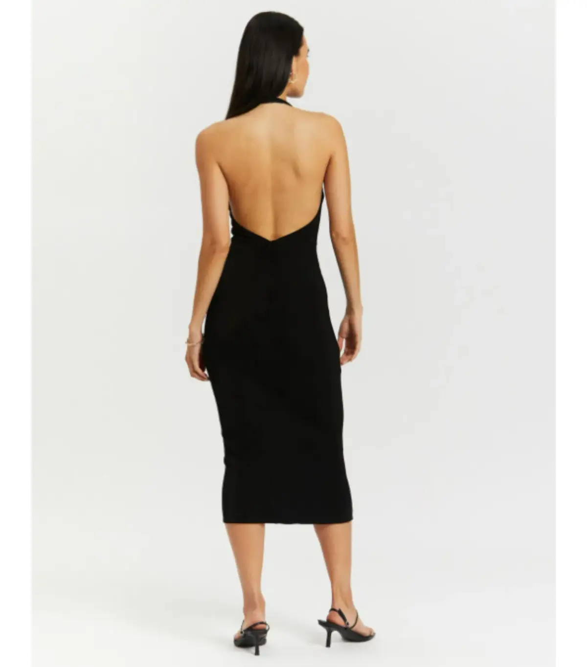 MISHA Theodora Midi Dress Black Size AU 8 - Image 4