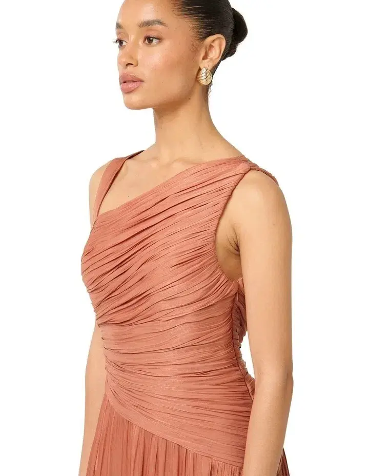 Forever New Nya Petite Asymmetrical Maxi Dress Size 16 - Image 4