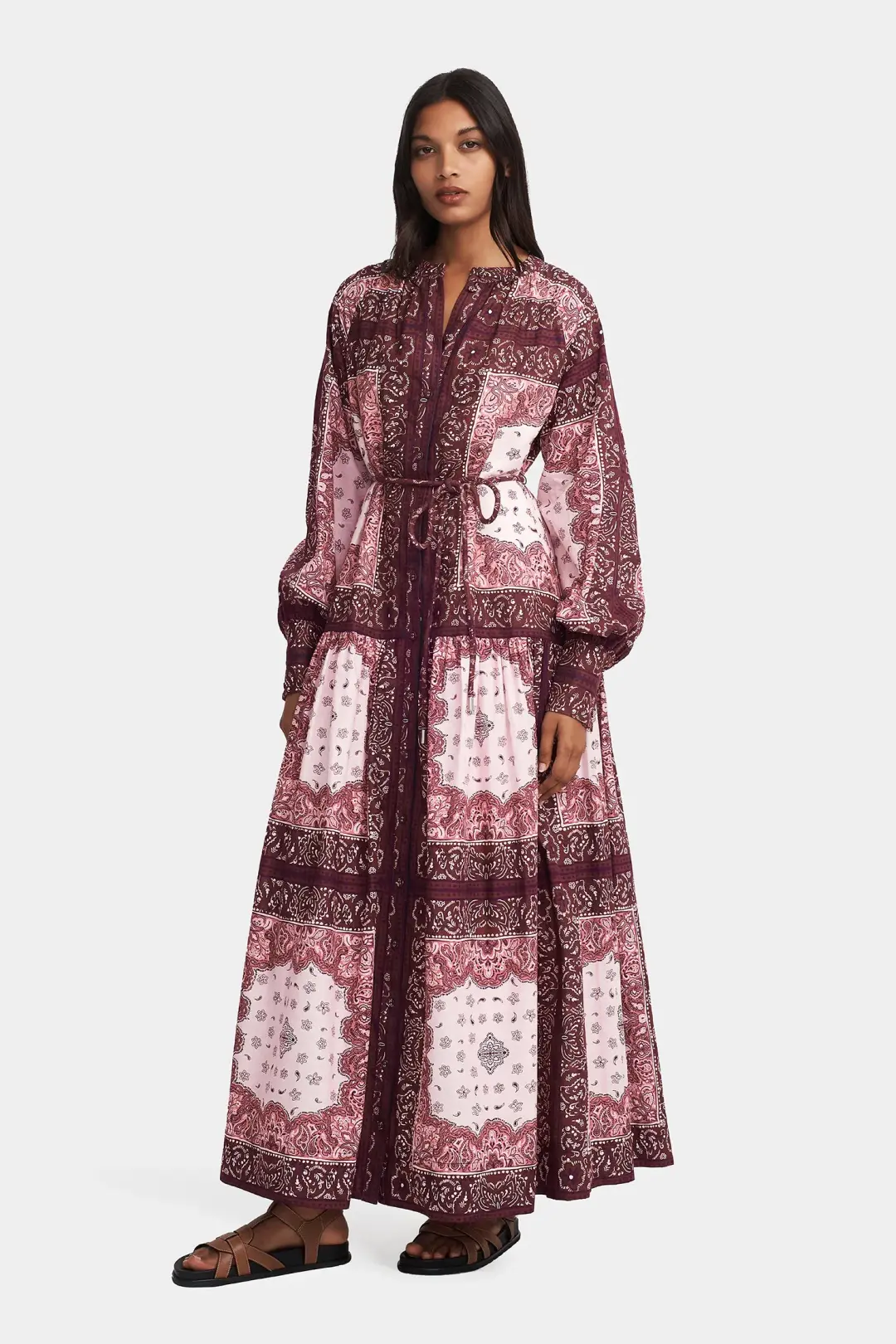 Hansen And Gretel Queenie Maxi Dress Barbera Tile Size 8 for rent on The Volte - main image