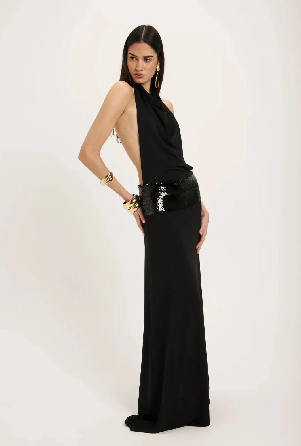 Ance Gria Adele Gown Black Size S/Au  8 for rent on The Volte - main image