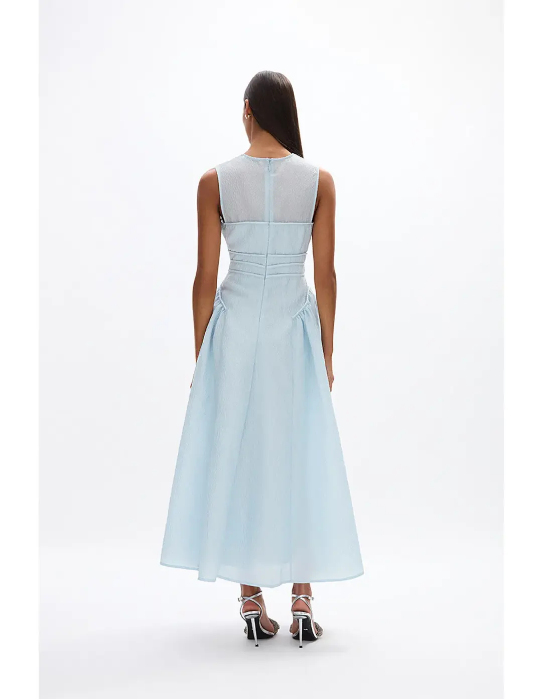 Rachel Gilbert Sophia Dress Sky Blue Size 10  for rent on The Volte - main image