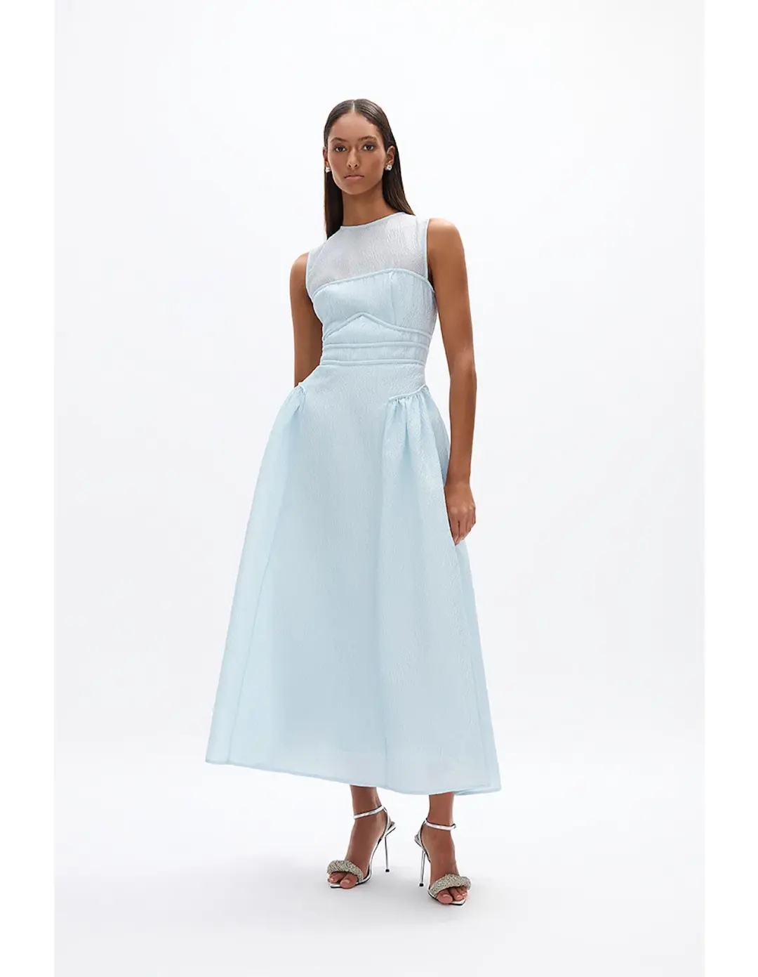 Rachel Gilbert Sophia Dress Sky Blue Size 10  for rent on The Volte - main image