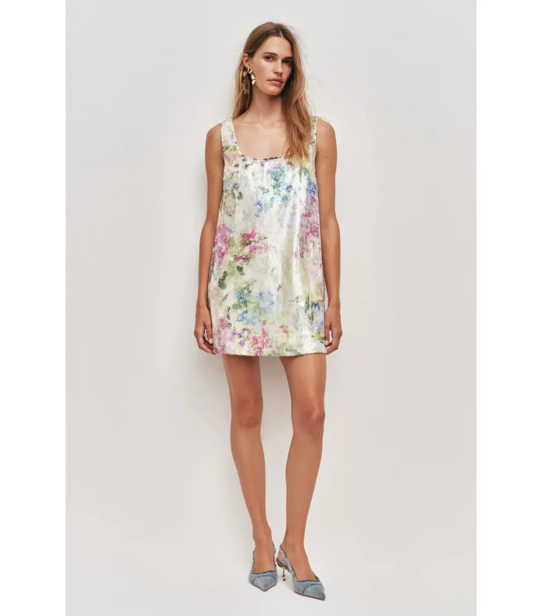 Aje Dahlia Mini Dress Lavandula Size 12 for rent on The Volte - main image