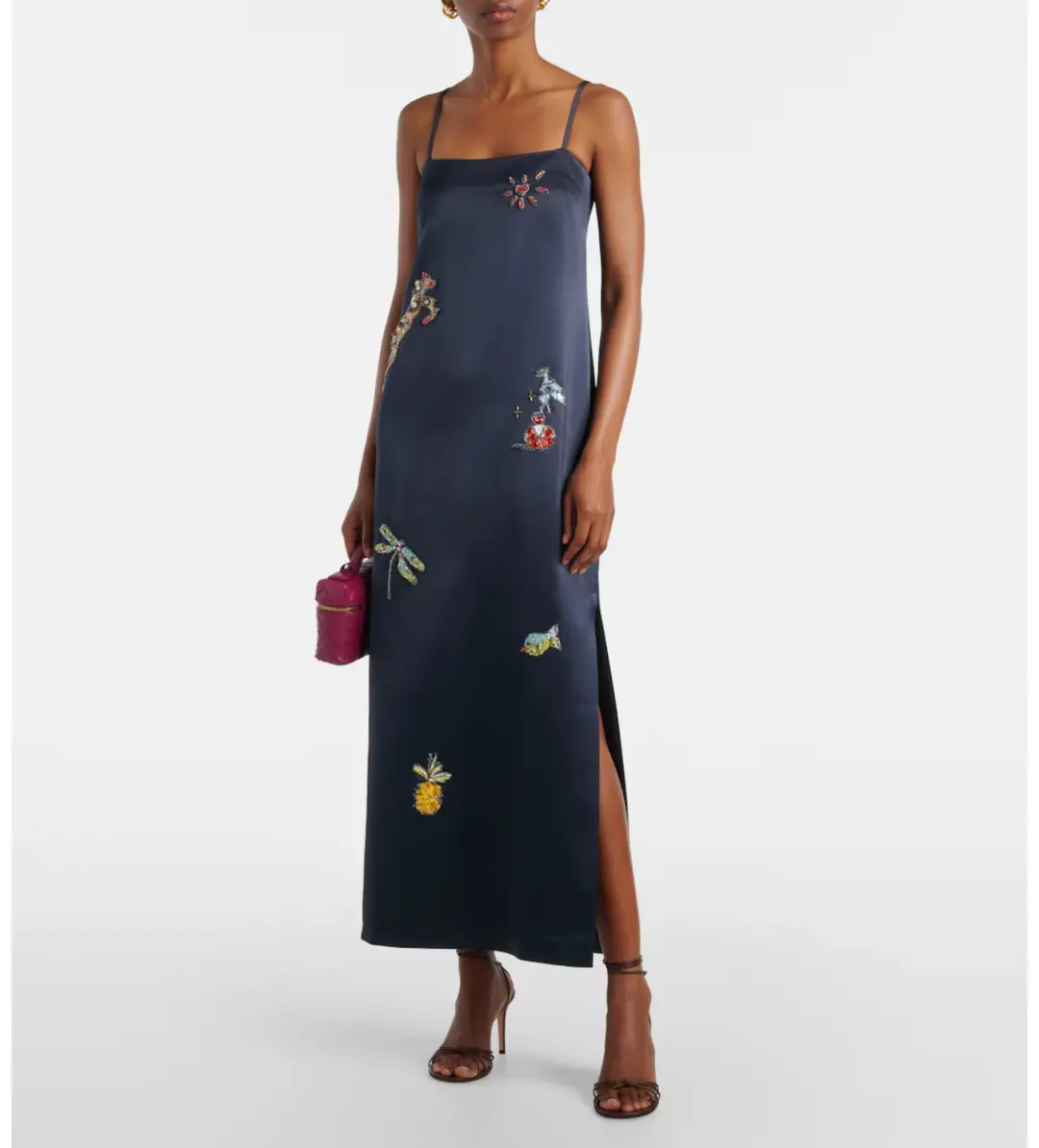 Alémais Fontaine Slip Midi Dress Print Size 6 for rent on The Volte - main image