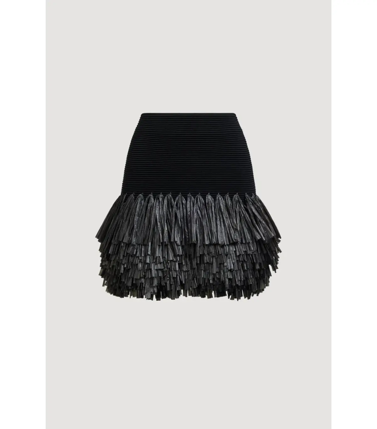 Aje Agave Knit Top and Knit Raffia Mini Skirt Set Black Size 6 - Image 5