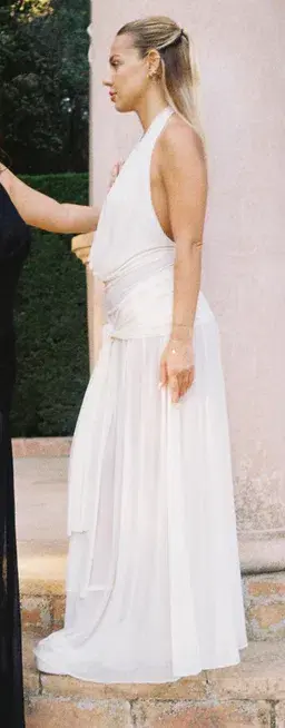 Raphaella Santana Hera Maxi Dress Beige Size xs - Image 4