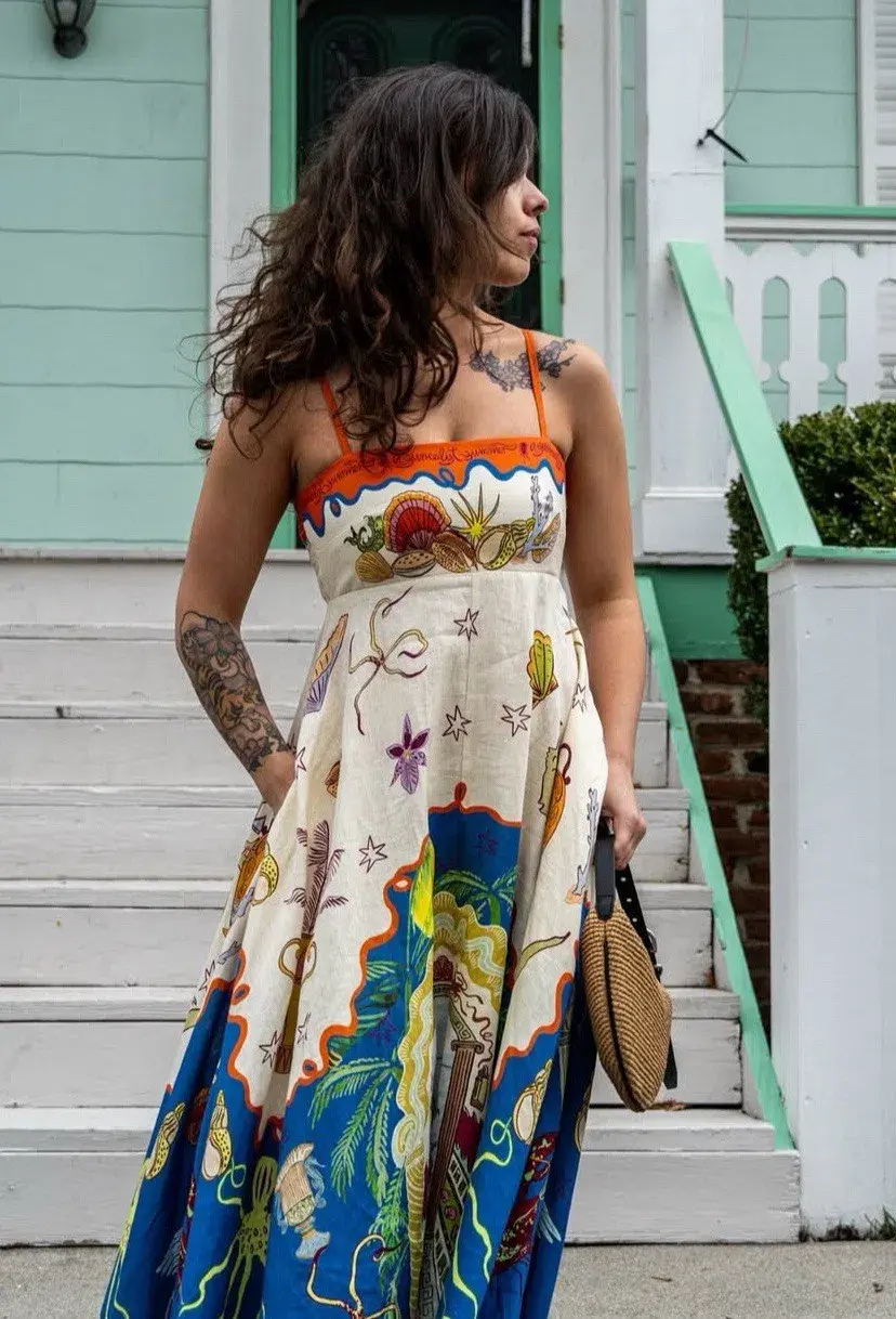 Alemais Surrealist Sundress Size10 - Image 2