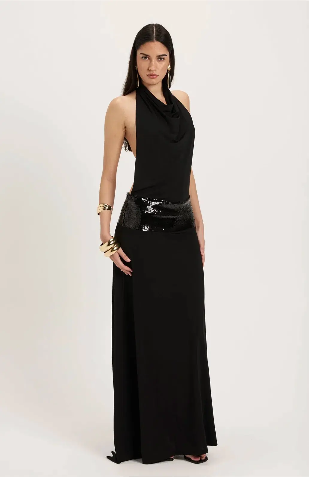 Ance Gria Adele Gown Black Size 6 - Image 1