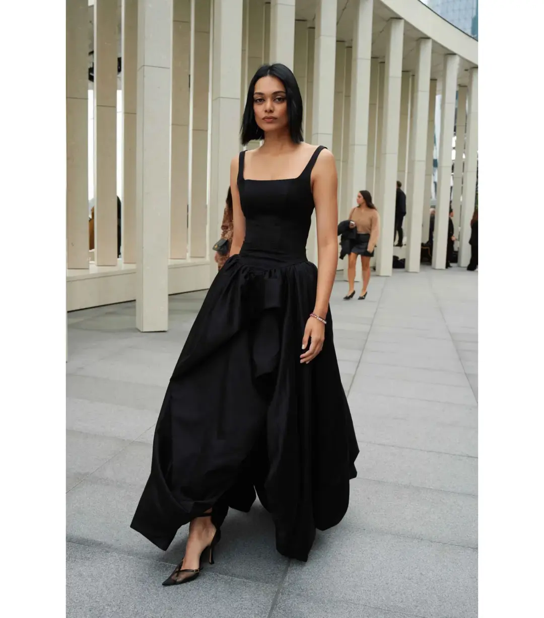Aje Alani Maxi Gown in Black Size AU 8 for rent on The Volte - main image