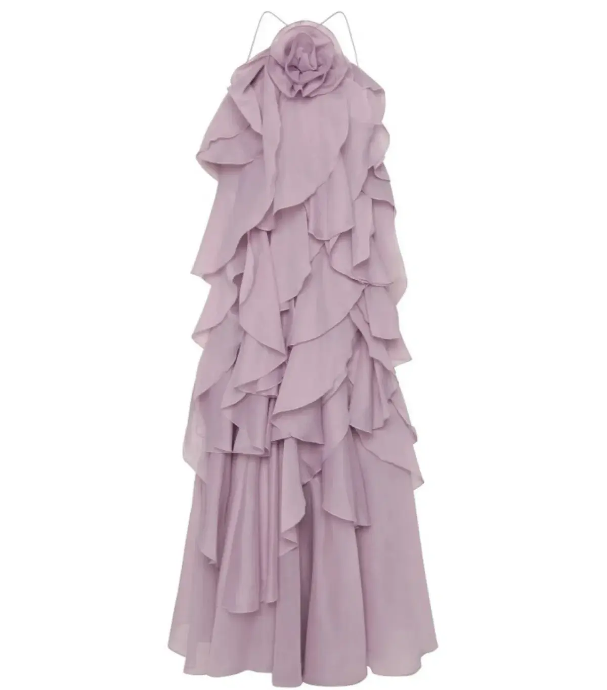 Aje Pandorea Layered Maxi Dress Purple Size AU 12 - Image 3