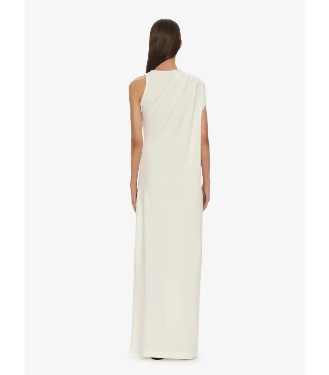 Christopher Esber Stone Pin Column Tee Maxi Dress White Size AU 12 for rent on The Volte - main image