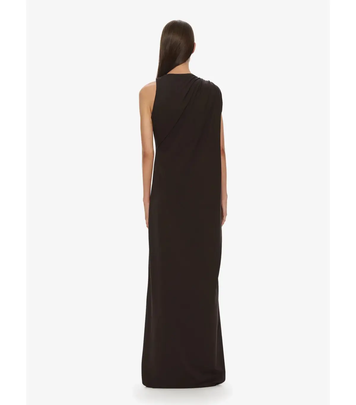 Christopher Esber Stone Pin Column Tee Maxi Dress Espresso Size AU 10 - Image 2