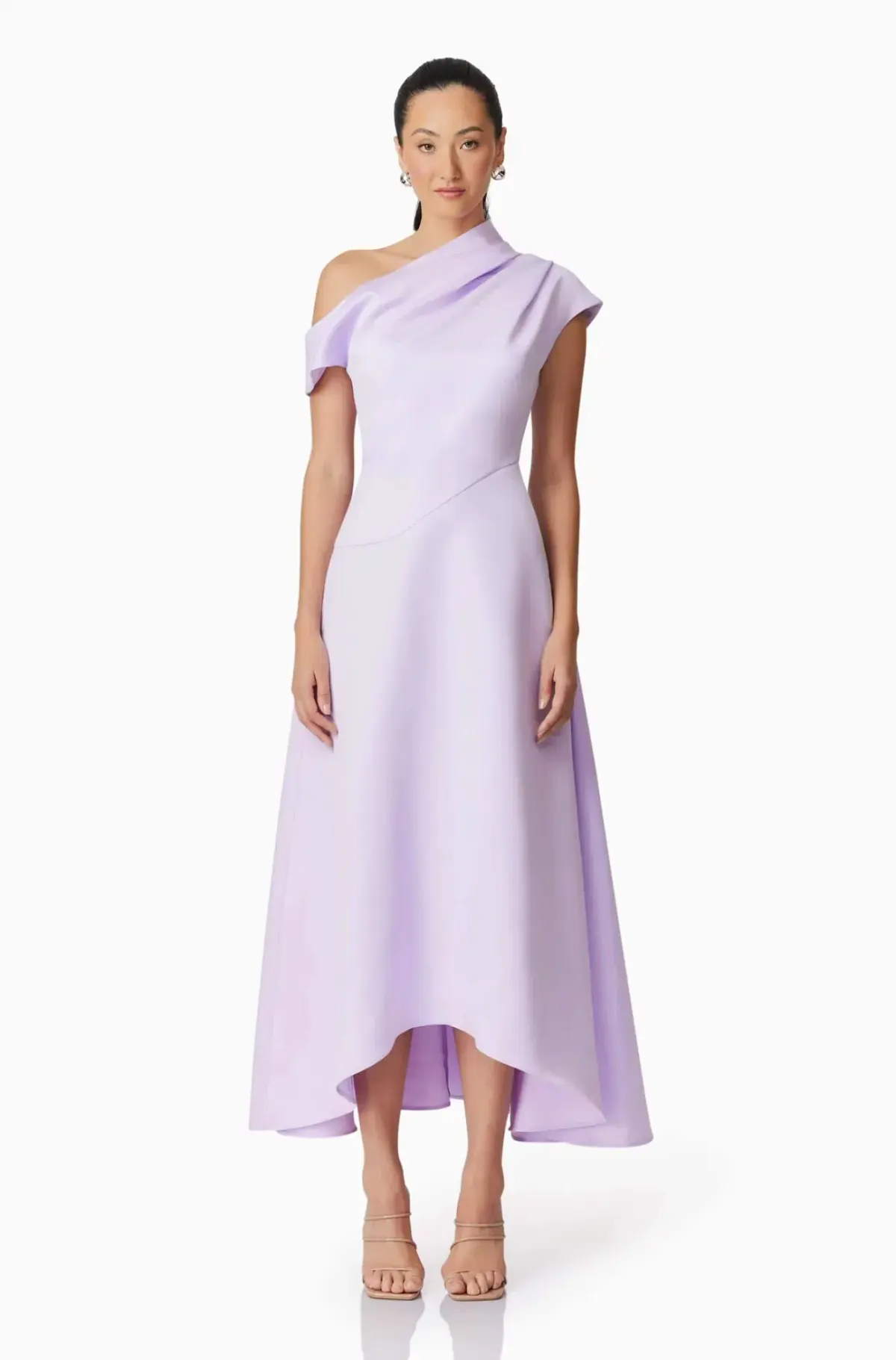 Elliatt Marissa One Shoulder Gown in Purple Size AU 8/S - Image 2