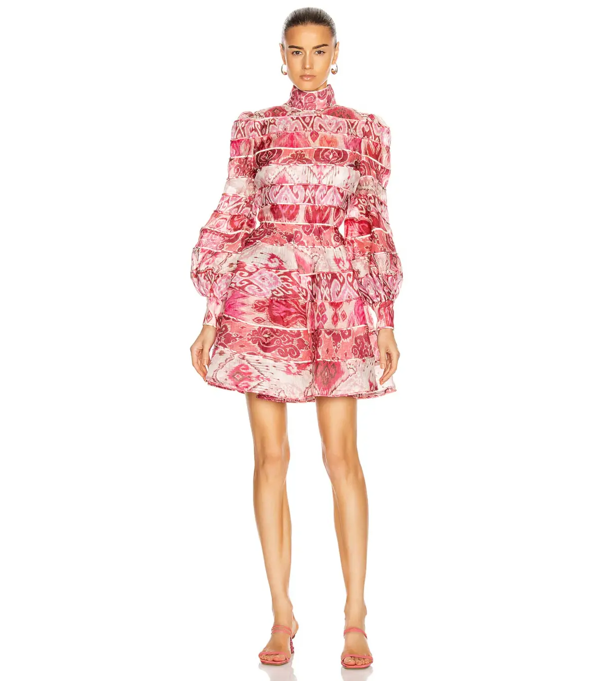 Zimmermann Wavelength Spliced Mini Dress Pink Size 1 / AU 10 - Image 1