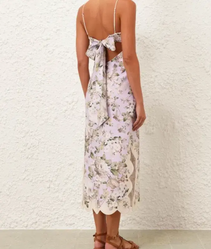 Zimmermann Acacia Scallop Midi Dress OP/AU6 - Image 3