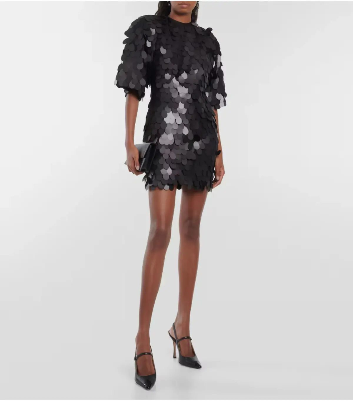 Rotate By Birger Christensen Sequined Mini Dress Black Size S / AU 8 - Image 1