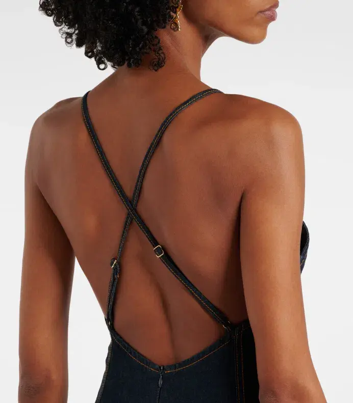 Zimmermann Crush denim minidress size 4/AU16 for rent on The Volte - main image