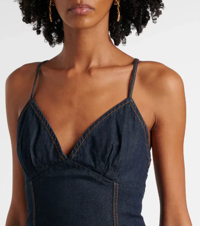 Zimmermann Crush denim minidress size 4/AU16 - Image 2