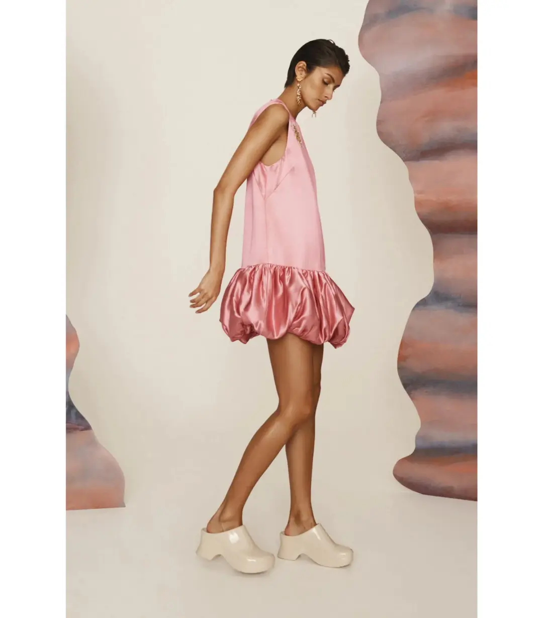 Alémais Neptuna Mini Dress Pink Size 8 for rent on The Volte - main image