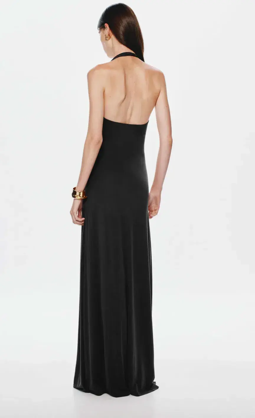 Misha JENNIFER CUPRO DRESS Black, size XS for rent on The Volte - main image