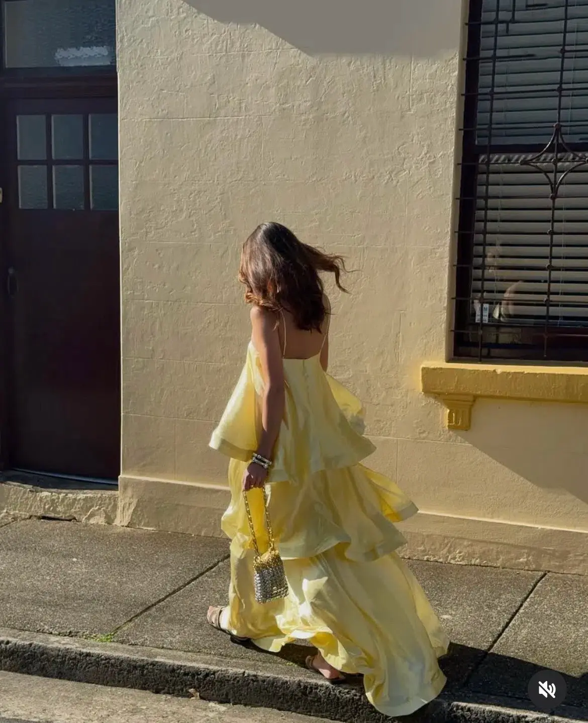 ELLIATT TILLY TIERED MAXI DRESS IN BUTTER YELLOW SIZE 8 (S) - Image 8