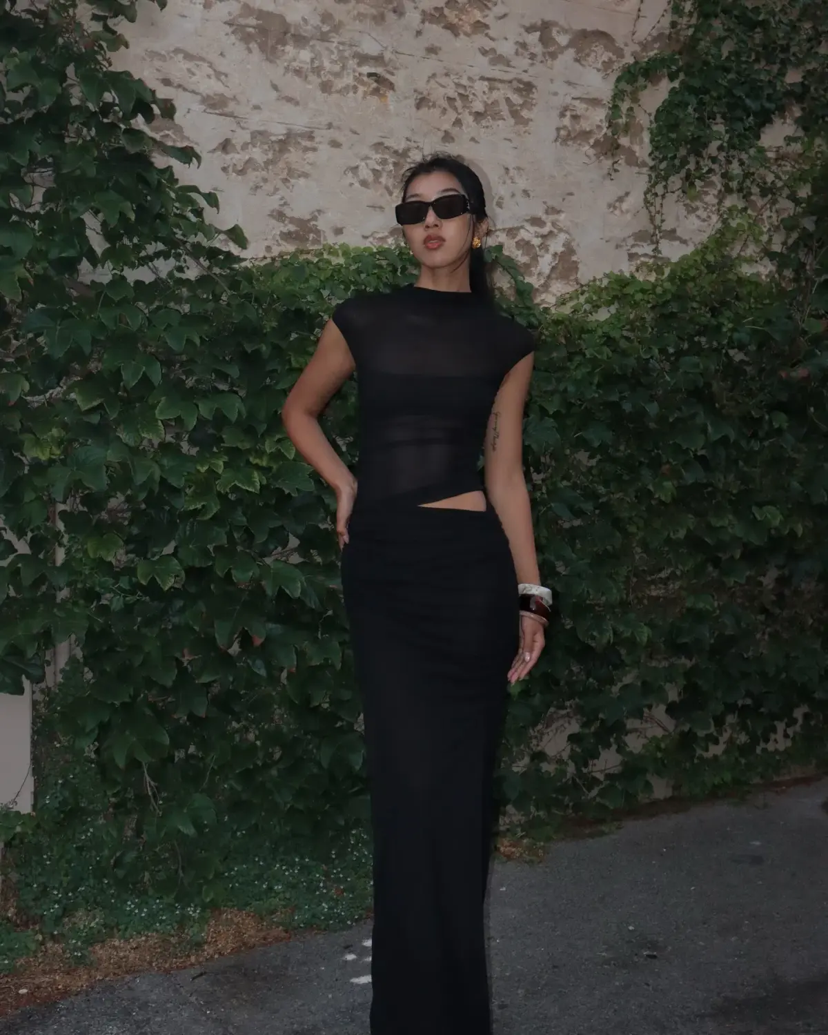 Benni Milo Mesh Maxi Dress Size 8 - Image 2