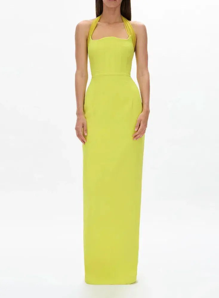 RACHEL GILBERT Maria Gown - Yellow Citrus AU 12  - Image 1