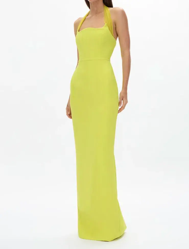 RACHEL GILBERT Maria Gown - Yellow Citrus AU 12  - Image 2
