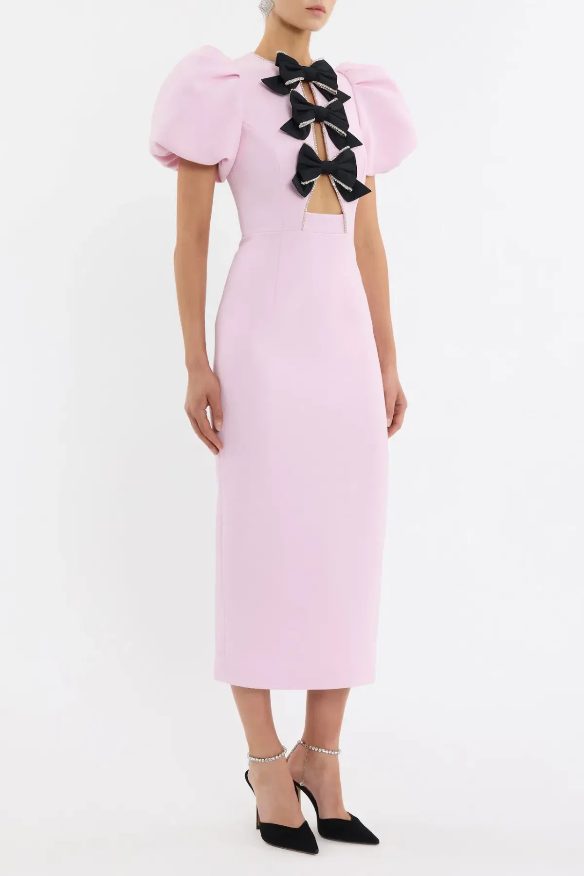 Rebecca Vallance Nemy Midi Dress Pink Size 10 - Image 2