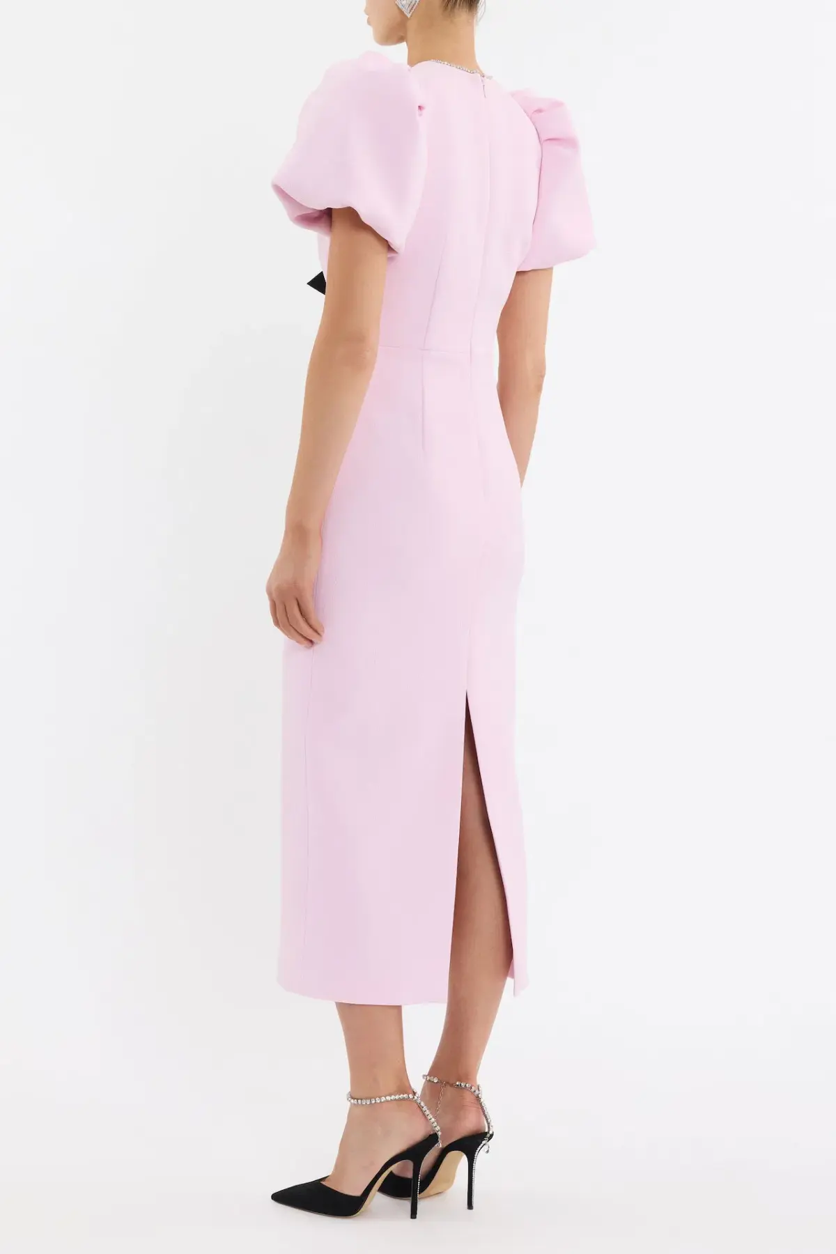 Rebecca Vallance Nemy Midi Dress Pink Size 10 - Image 3