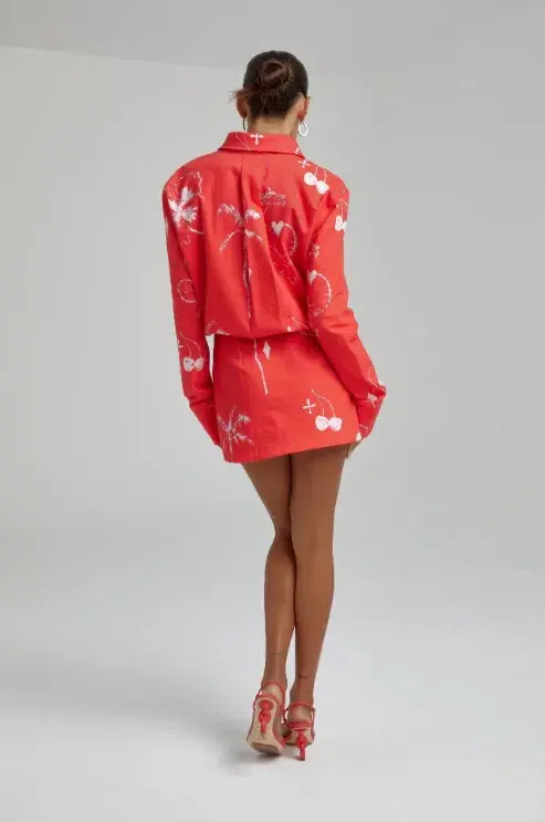 SUMMI SUMMI Denim Dress - Red Dragon of Hearts XL - Image 2