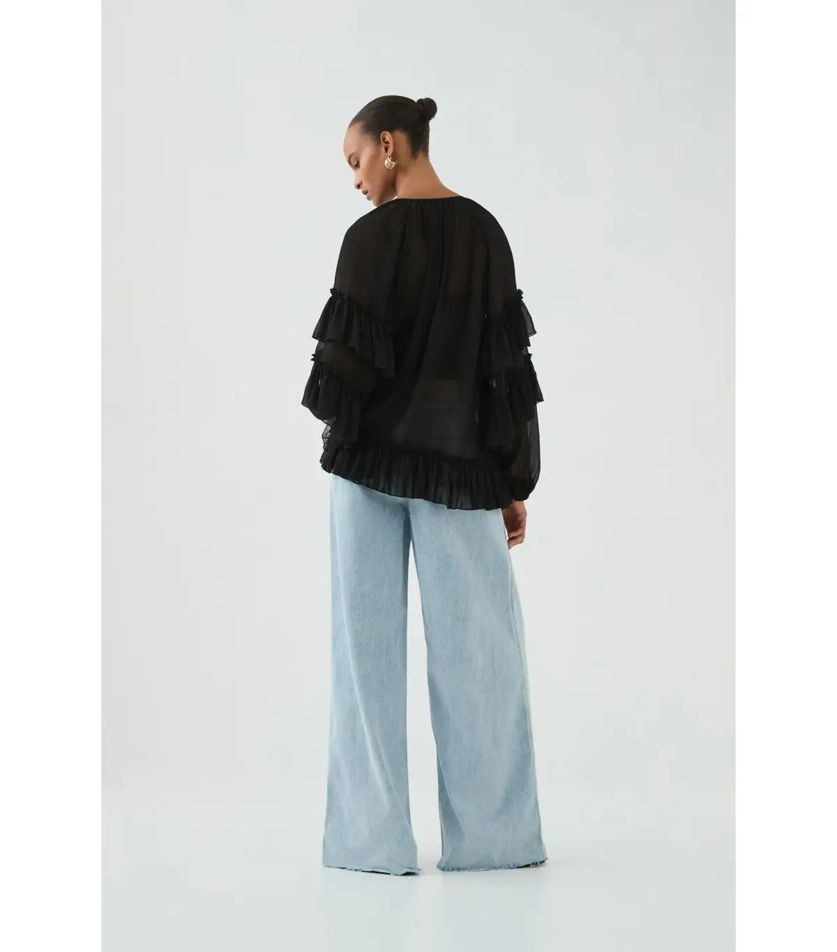 Aje Mina Blouse Black Size AU 6 - Image 4