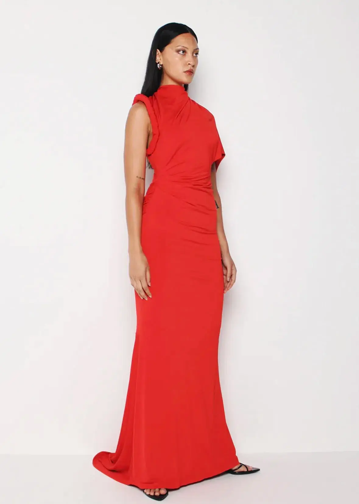 KOURH NEON MAXI DRESS RED XL - Image 2