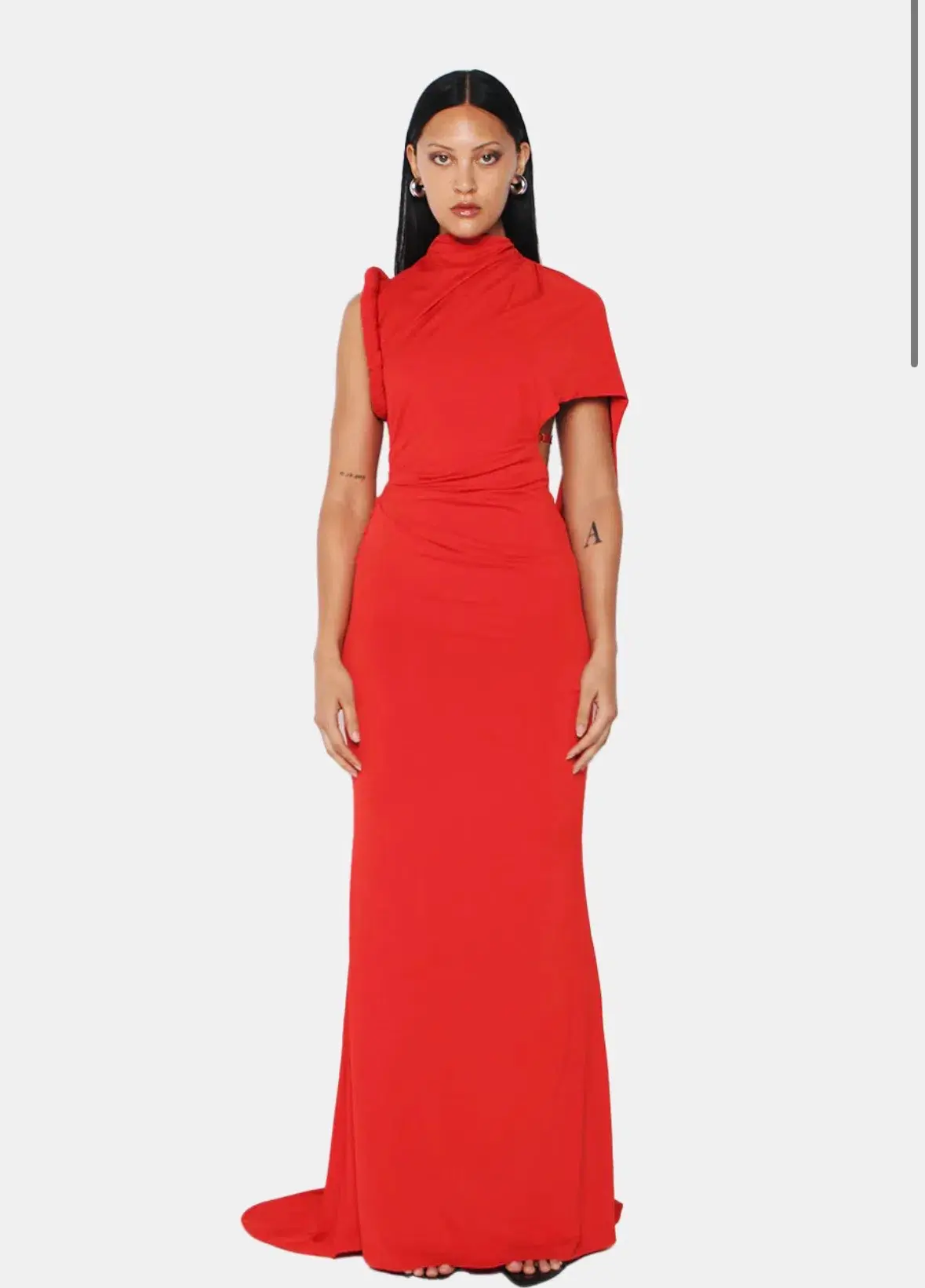 KOURH NEON MAXI DRESS RED XL - Image 1