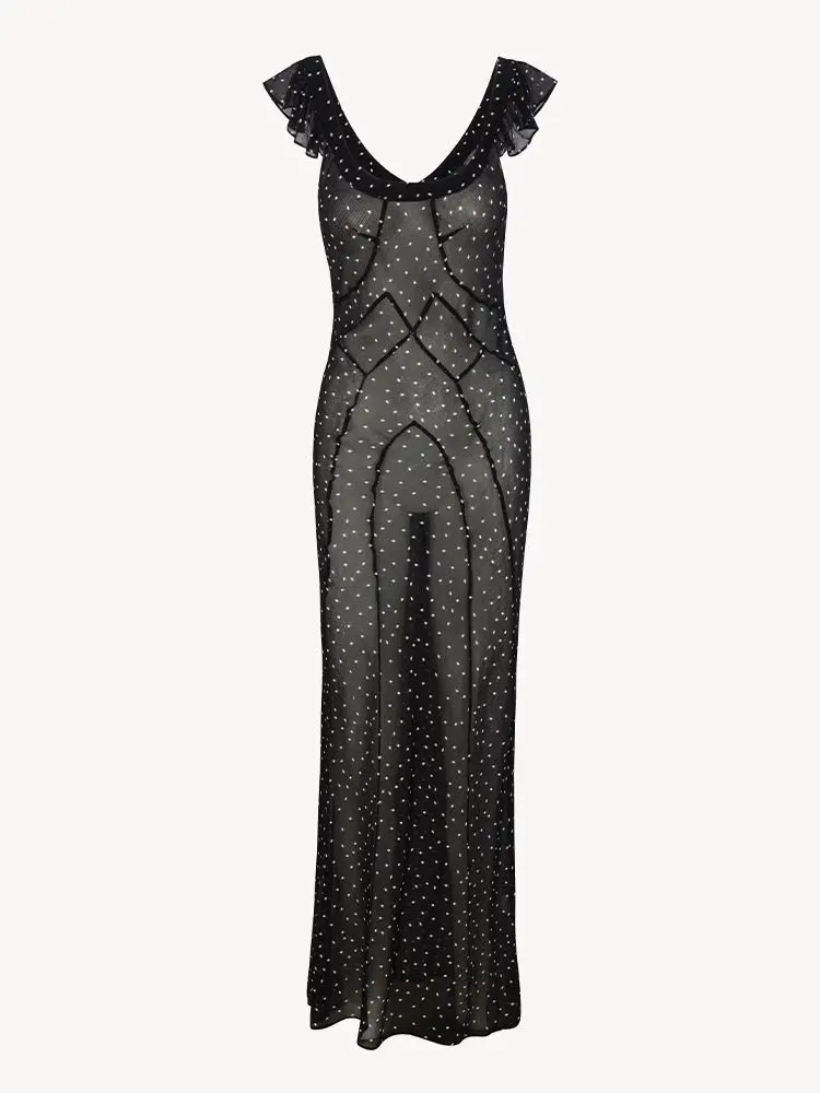 Realisation Par the Lila in Celestial Mesh Polka Dot Maxi Size S - Image 3