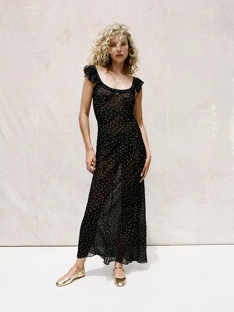 Realisation Par the Lila in Celestial Mesh Polka Dot Maxi Size S - Image 2