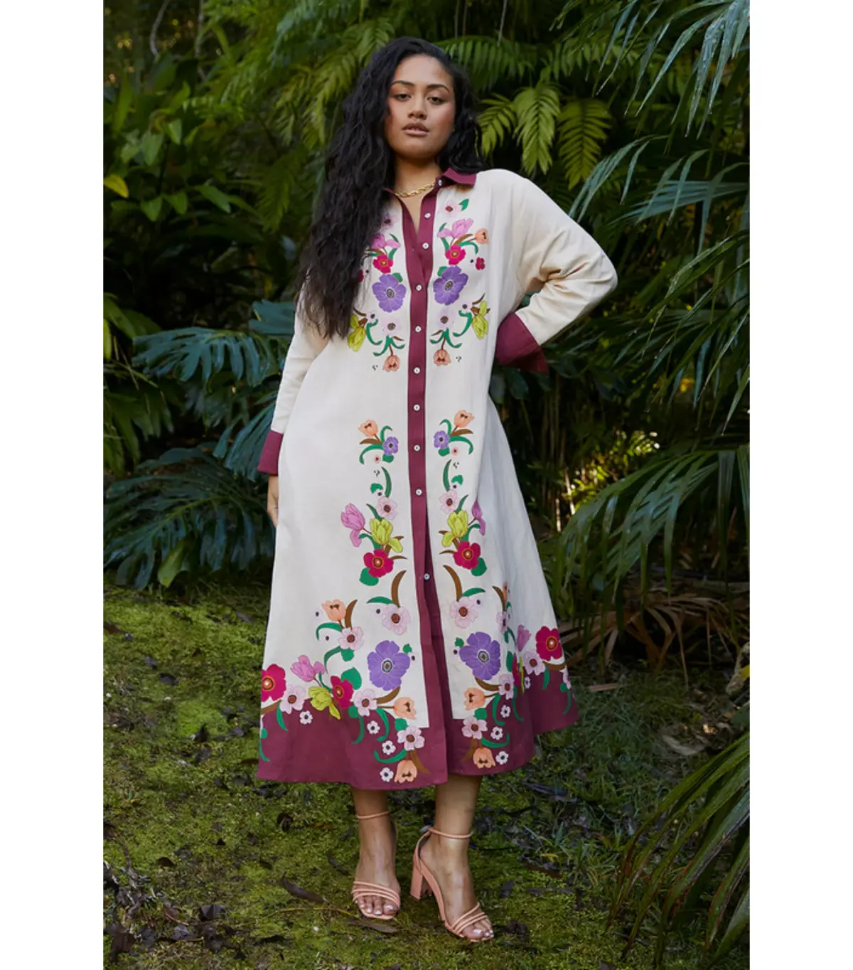 Bohemian Traders Jewel Shirt Dress Print Size XS / AU 6 - Image 5