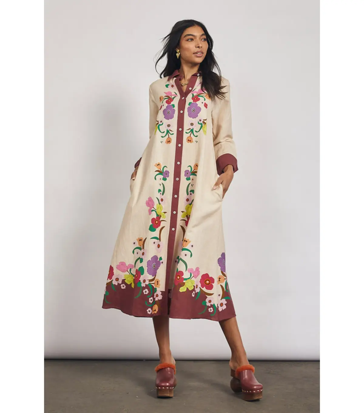 Bohemian Traders Jewel Shirt Dress Print Size XS / AU 6 - Image 1