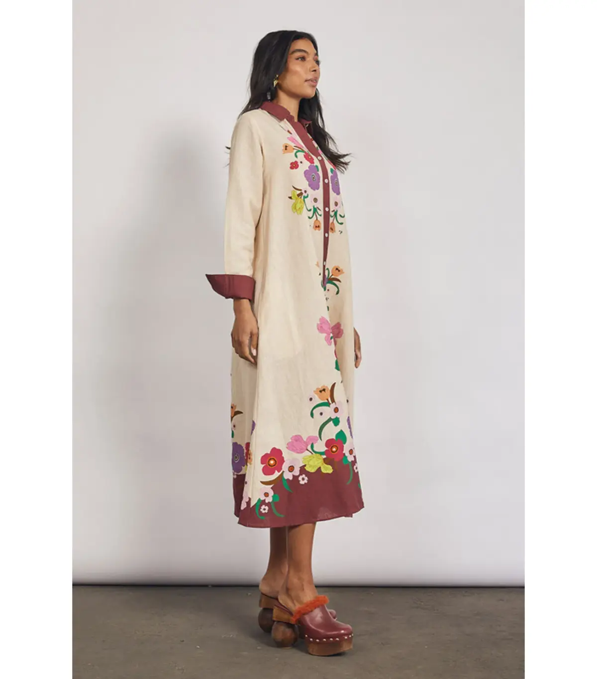 Bohemian Traders Jewel Shirt Dress Print Size XS / AU 6 - Image 2