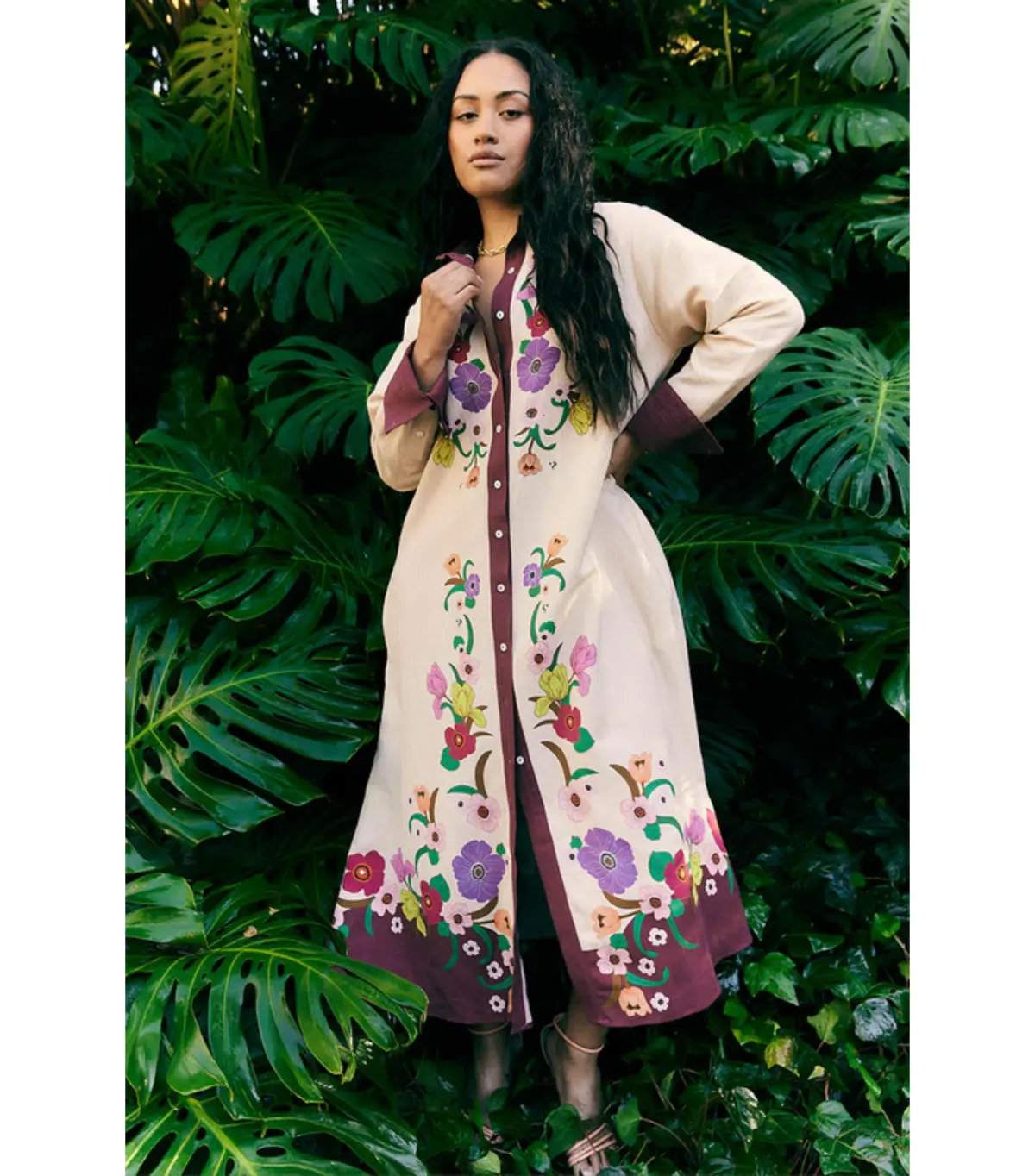 Bohemian Traders Jewel Shirt Dress Print Size XS / AU 6 - Image 4