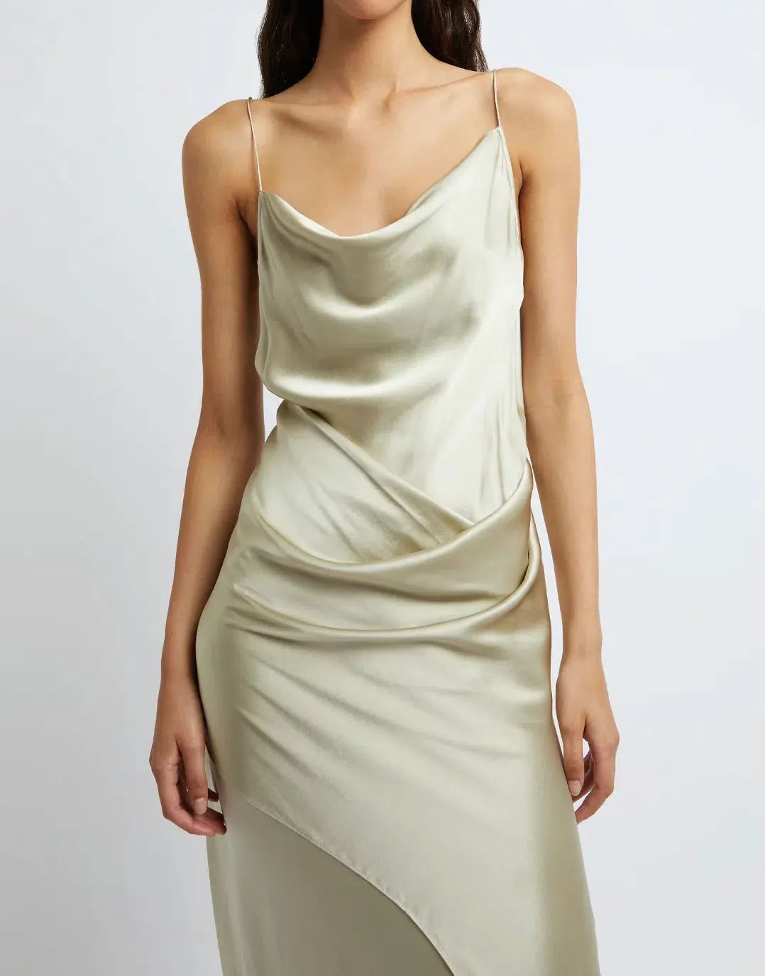 Christopher Esber Verdant Falls Draped Dress - size 6  for rent on The Volte - main image