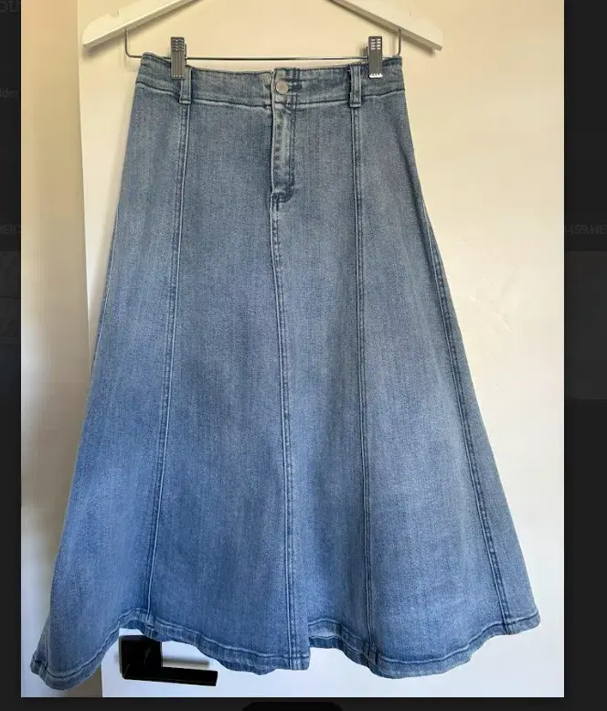 Club Monaco Midi Denim Skirt Light Blue Size AU 6 - Image 1