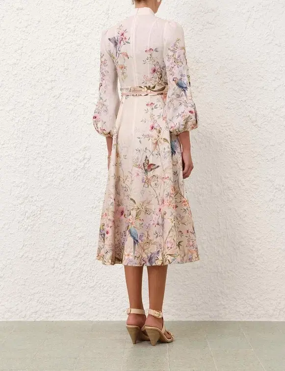 ZIMMERMANN REBELLION BUTTON MIDI DRESS - Image 4