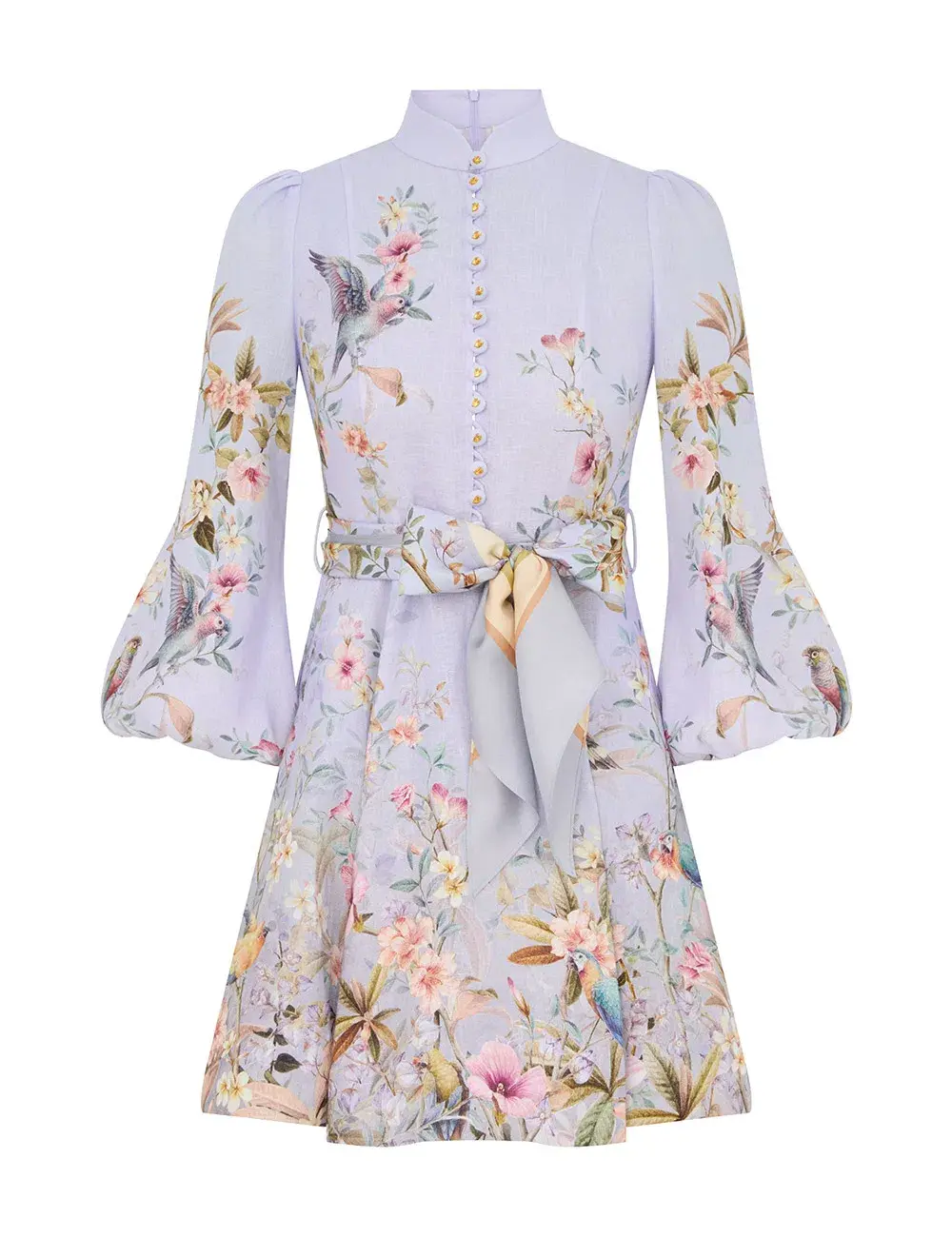ZIMMERMANN REBELLION BUTTON MINI DRESS - Image 1