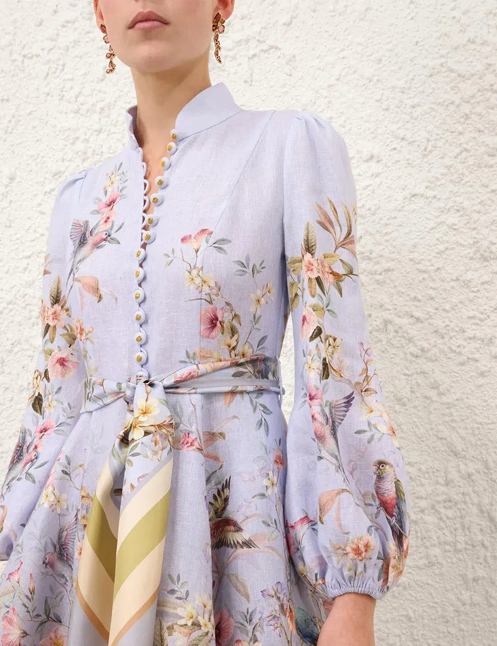 ZIMMERMANN REBELLION BUTTON MINI DRESS - Image 4